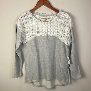 O’Neill Crochet Yoke Partington Fleece Pullover Size XS - S